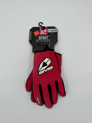 EVS Sport XL MX Gloves Red/Blk