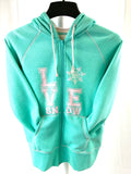 Divas Snow Gear Love Snow Zip Hoodie Mint Green SM 97343