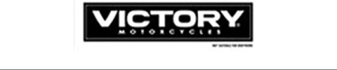 Victory White V-Block Logo Decal