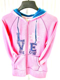 Diva Snow Gear Love Snow Zip Hoodie Pink SM 97351
