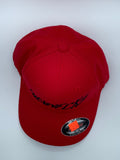 SLEDNECKS Shredder Curved Bill FlexFit Hat Red S\/M 530421