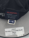 SLEDNECKS Shredder Curved Bill FlexFit Hat Black L\/XL 530412