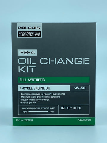 Polaris PS-4 Oil Change Kit Full Synthetic 4-Cycle Engine Oil 5W-50